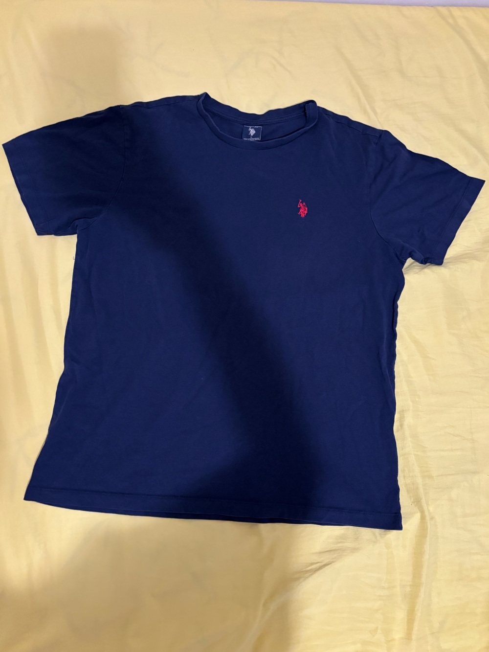 U.S. Polo Assn. Navy Short-Sleeve Tee with Red Logo